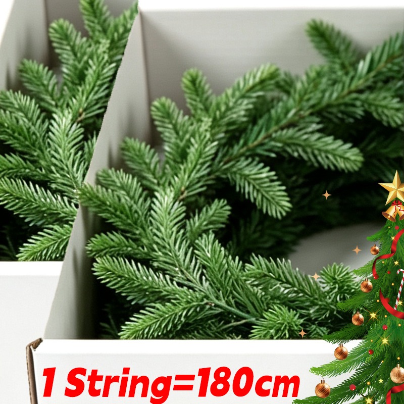 Christmas Tree Artificial - Folhas de Pinheiro Artificiais para Natal,