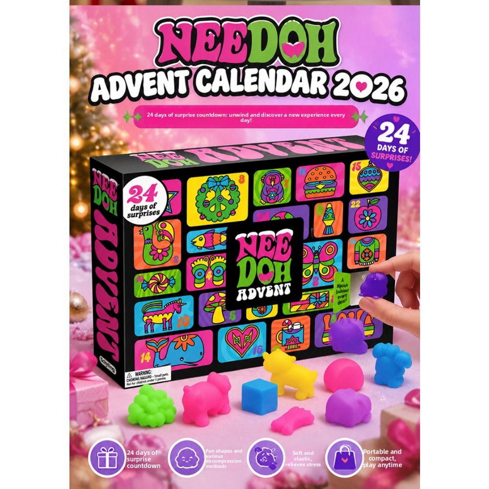 Advent Calendar Gift - Calendário do Advento NeeDoh 2027, Boneca