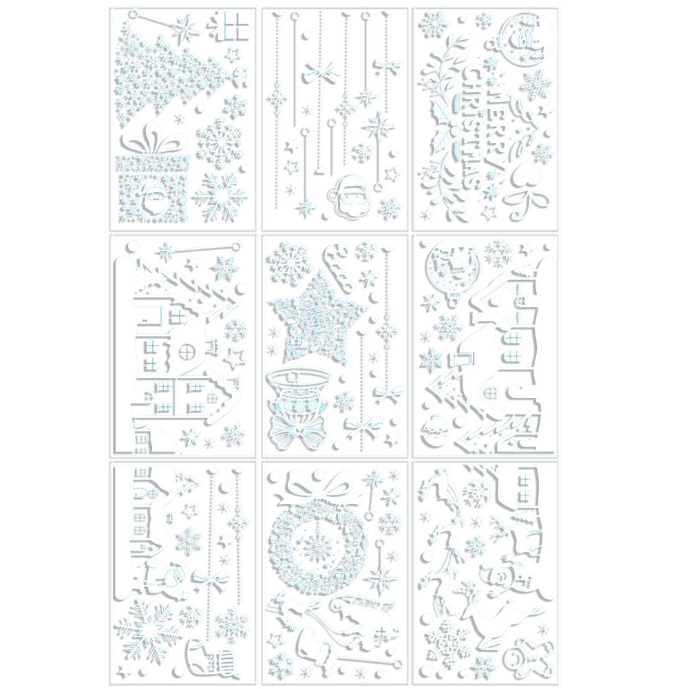 Snowflake Window Decal - Adesivos grandes para janelas de Natal,