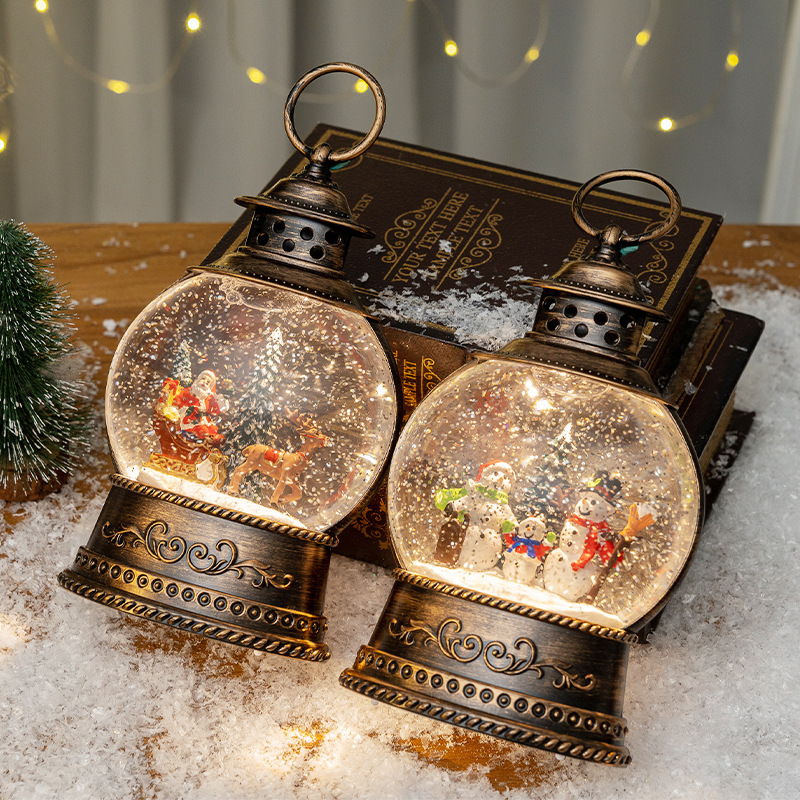 Snow Globe Musical - Decorações de Natal, caixa de música