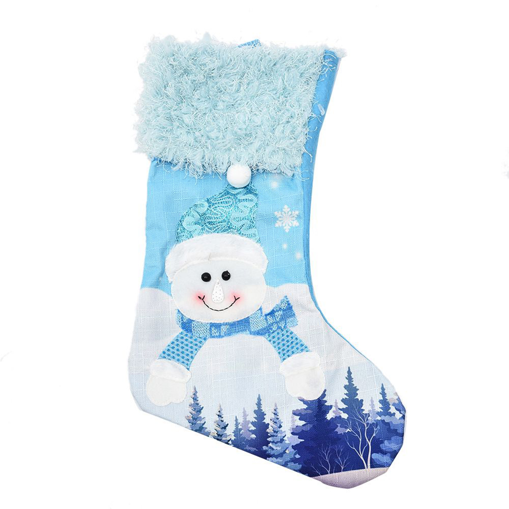 Meia de Natal grande, azul, de - Christmas Stocking Hanging avaliação e preço