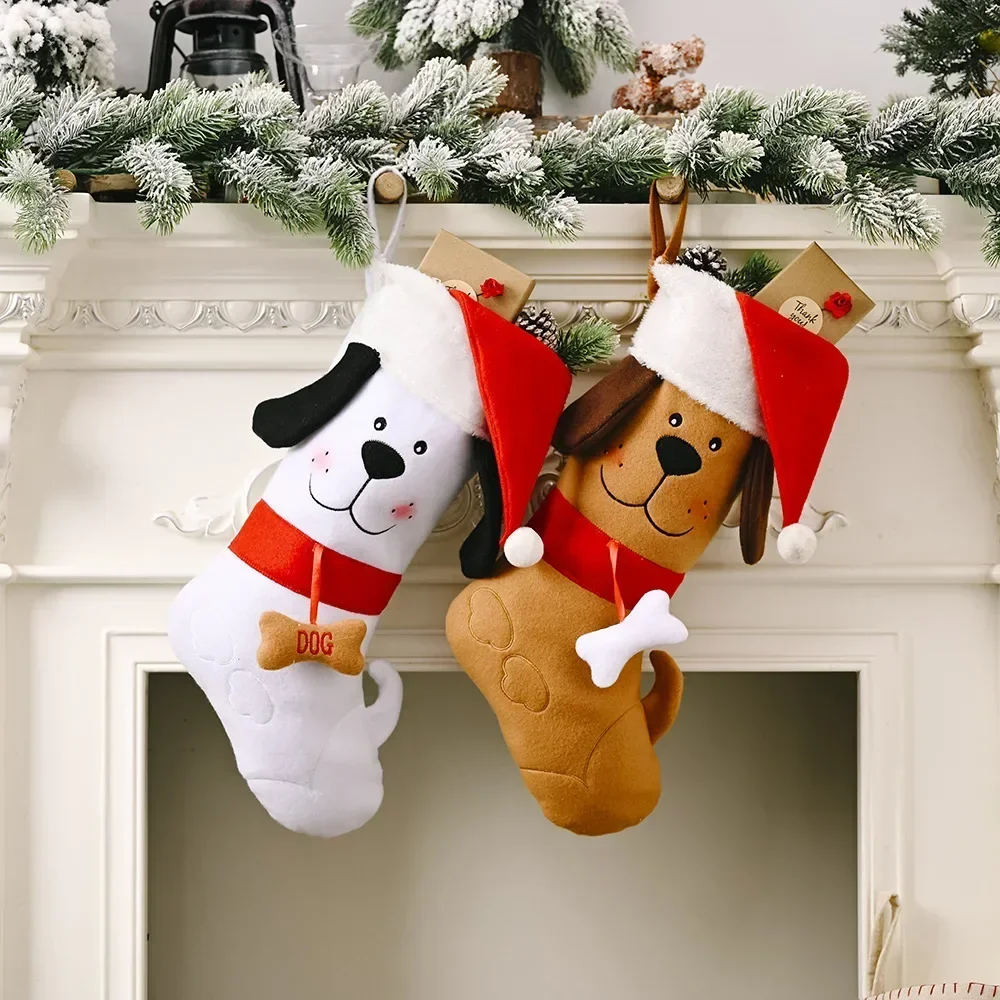 Bone Shape Christmas Meias, Ch - Christmas Stocking Hanging avaliação e preço