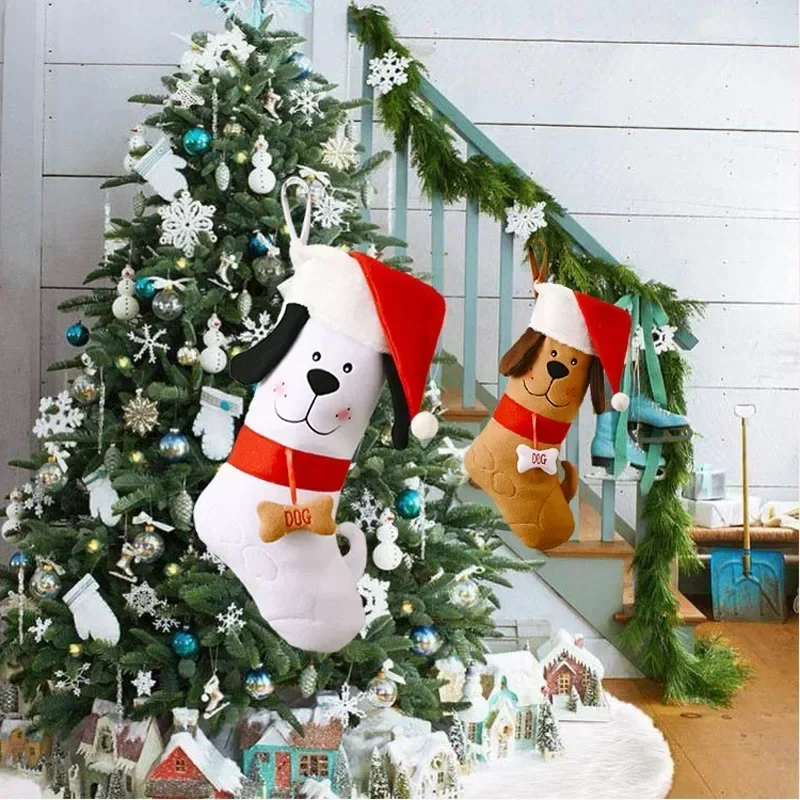 Bone Shape Christmas Meias, Ch - Christmas Stocking Hanging avaliação e preço