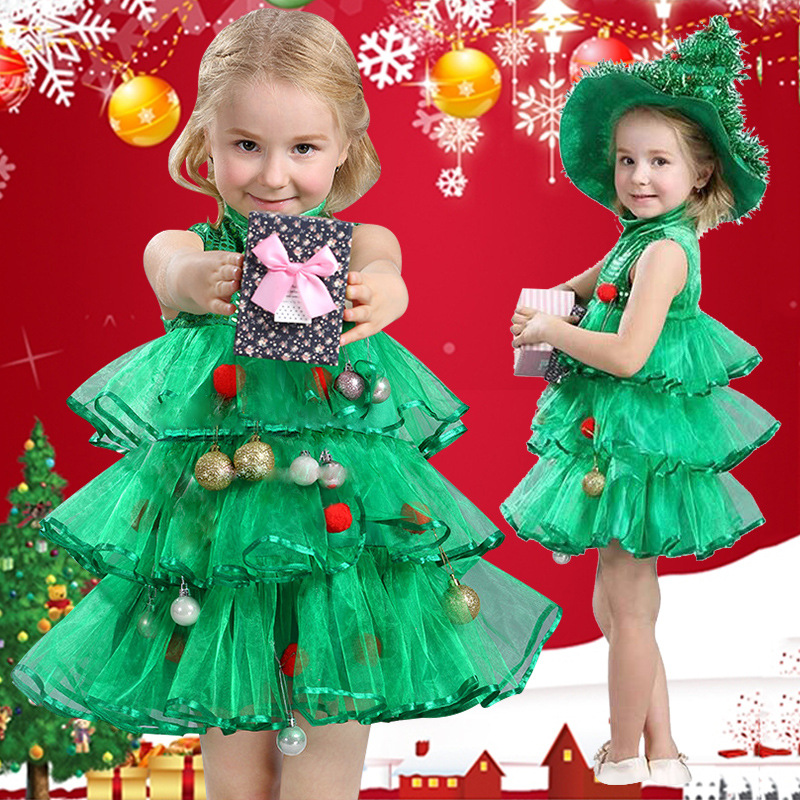 Vermelho verde árvore de natal - Elf Costume Christmas avaliação e preço