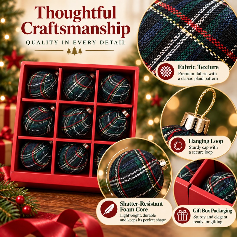 Conjunto de 9 Bolas de Natal X - Gift Box Wrap Set avaliação e preço