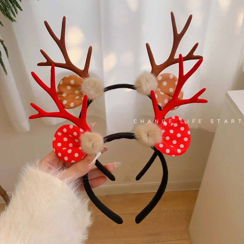 Tiara de Natal Brilhante e Ele - Reindeer Antlers Headband avaliação e preço