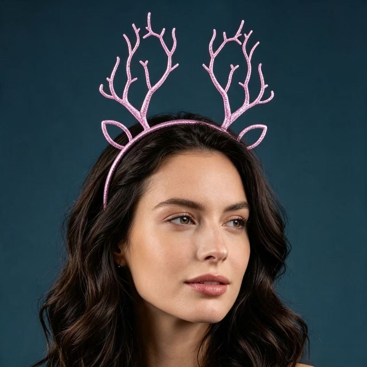 Tiara Festiva de Natal com Chi - Reindeer Antlers Headband avaliação e preço