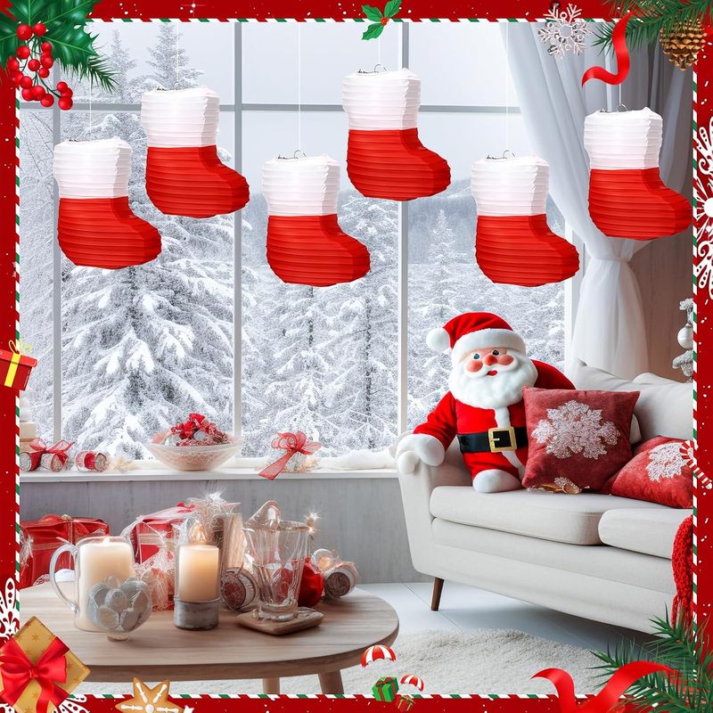 1 unidade de lanternas de pape - Christmas Stocking Hanging avaliação e preço