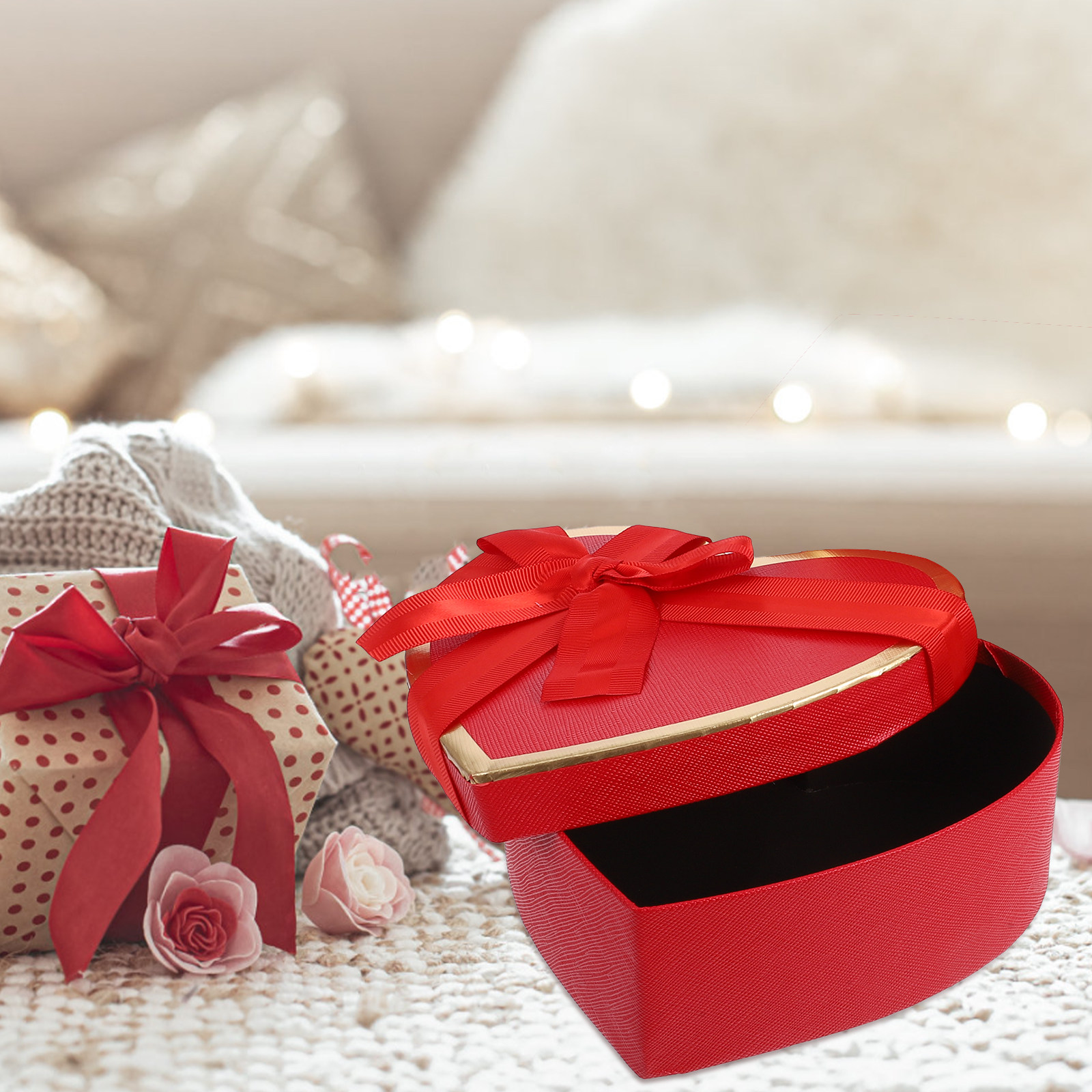 1 conjunto de caixas de presen - Gift Box Wrap Set avaliação e preço