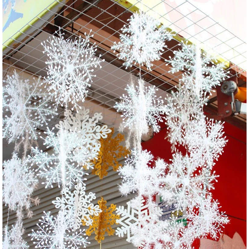 30 peças de enfeites de floco  - Christmas Tree Artificial avaliação e preço