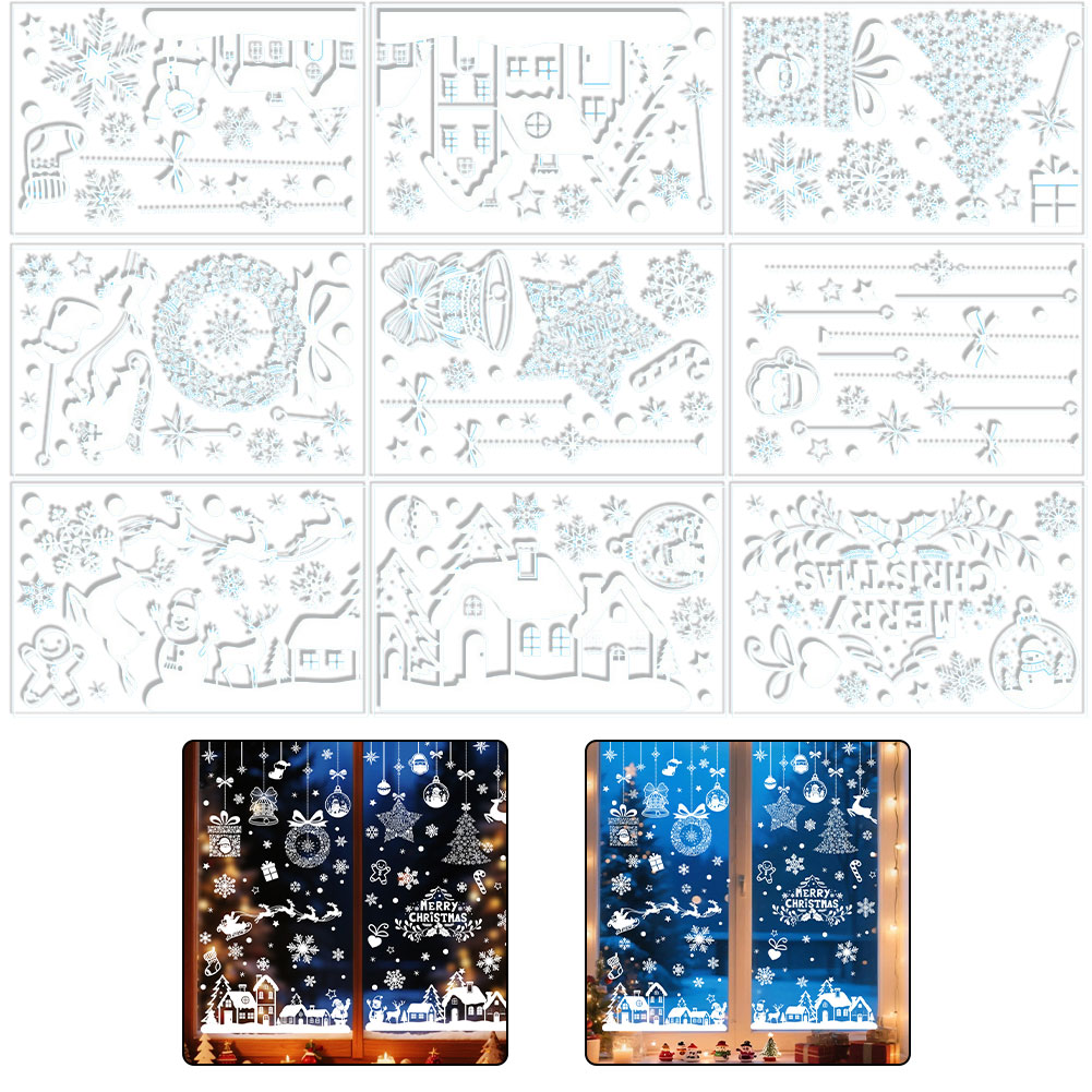 Adesivos grandes para janelas  - Snowflake Window Decal avaliação e preço