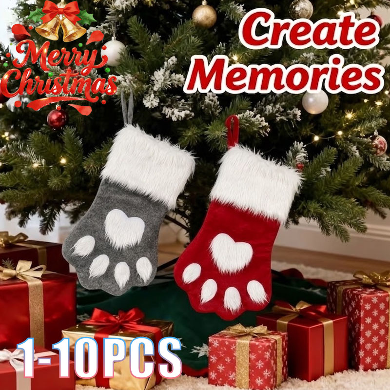 1-10 Peças de Meias de Natal p - Christmas Stocking Hanging avaliação e preço